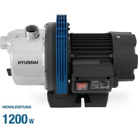 Hyundai Gartenpumpe GP12050 1200 W, Fördermenge 5.000 l/h, Förderhöhe max. 50 m, Ansaughöhe max. 8 m