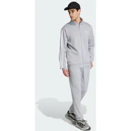 adidas 3-Streifen Fleece Trainingsanzug Silber XXL