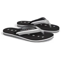 Tommy Hilfiger Tommy Loves NY Beach Sandal, Schwarz (Black), 41