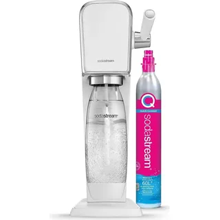Sodastream Art white + Kunststoffflasche + CO2-Zylinder