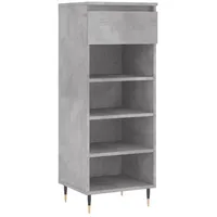 VidaXL Schuhschrank Betongrau 40x36x105 cm Holzwerkstoff
