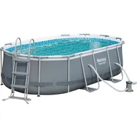 BESTWAY Power Steel Frame Pool oval Set 427 x