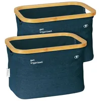 Wenko TOM TAILOR Aufbewahrungskorb, 2er Set, Navy