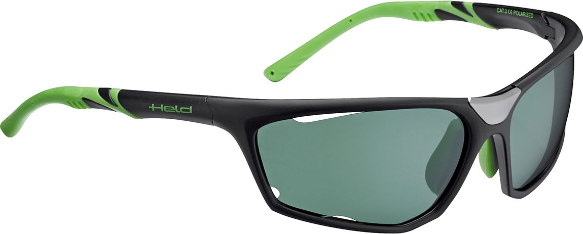 Held Sunglasses, polarisé - Noir/Vert