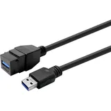 Vivolink Keystone Black USB3.0 A-Female to A-Male (PROKEYUSB3AFM2B)