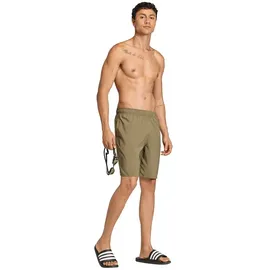 adidas Badeshorts 3 Bar Logo Olive Strata/White S