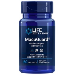 Life Extension MacuGuard(R) Ocular Support with Saffron (60 Weichkapseln)