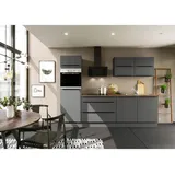 Impuls Küchen Küchenzeile 280 cm Grafit