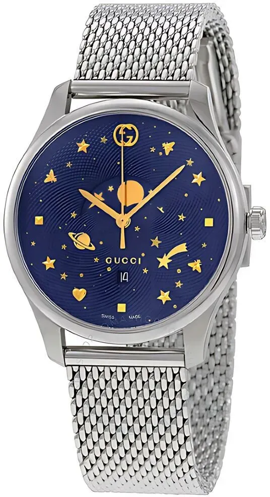 Gucci G-Timeless Herrenuhr aus Edelstahl Model YA126328