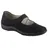 WALDLÄUFER Riemchenballerina WALDLÄUFER "HENNI", Damen, Gr. 5 (38), schwarz, Nubukleder, Schuhe Riemchenballerina, Slipper, Bequemschuh, Klettschuh in komfortabler Weite H (=sehr weit)