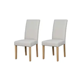 byLIVING Esszimmerstuhl Elias Webstoff taupe natur 2er Set