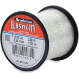 Beadalon Elastcity elastischer Faden, 0,8 mm, 100 m, durchsichtig