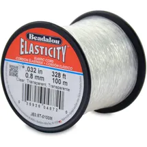 Beadalon Elastcity elastischer Faden, 0,8 mm, 100 m, durchsichtig