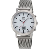 ETT Eco Tech Time EGS-11579-11M Armbanduhr, Herrenuhr, Datum, Solar silberfarben