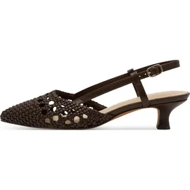Marco Tozzi Damen Pumps weiches Feel Me Fußbett weiches Innenfutter Vegan Modisch, braun (Choco), 41 EU