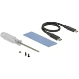 DeLock Externes Gehäuse M.2 NVMe PCIe SSD USB 10 Gbps (USB 3.1) USB Type-CTM Bu. (Externes Laufwerksgehäuse)