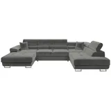 Mirjan24 Wohnlandschaft Torezio Bis, mit Bettkasten und Schlaffunktion, Einstellbare Kopfstützen, 346x203x70-90 cm, Wohnzimmer, Sofas - Couches, Wohnlandschaften, Wohnlandschaften in U-Form