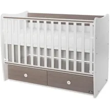 Lorelli Babybett MATRIX NEW 120 x 60 cm, 2 Ebenen, 2 Schubladen braun