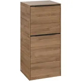 Villeroy & Boch Subway 3.0 Seitenschrank C59401RH 40x86x36,2cm, Schanier links/Griff Volcano black, Kansas oak