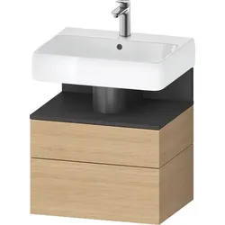 Duravit Waschtischunterschrank wandhängend „Qatego“ 59 × 59 × 47 cm in, ohne Beleuchtung