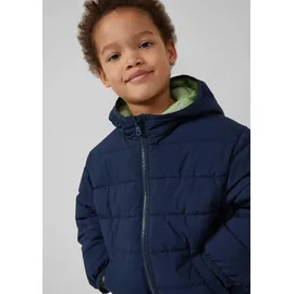 s.Oliver Junior Jungen 2175784 Steppjacke mit Kapuze in Oversize - blau - 92