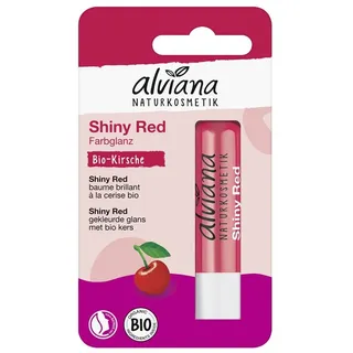 alviana Lippenpflegestift Lippenpflegestift - Shiny Red mit Kirsche 4,5g