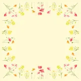 Duni Dunicel® Mitteldecke 84 x 84 cm Poppy Field, 100 Stk/Krt (5 x 20 Stk)