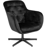 Sessel Fernsehsessel Relaxsessel Cocktailsessel Loungesessel Samtbezug schwarz