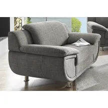 TRENDMANUFAKTUR Sessel Rondo Kunstleder 121 x 85 x 94 cm Beige mit Federkern