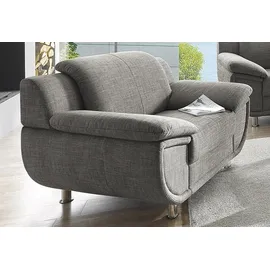 TRENDMANUFAKTUR Sessel Rondo Kunstleder 121 x 85 x 94 cm Beige mit Federkern