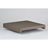 Lycce Bankauflage Klemmkissen Sitzkissen Kunstleder Taupe, Banktiefe 40 cm