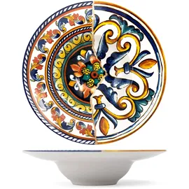 H&H Pastateller Positano 27 cm mehrfarbig 6er Set