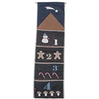 David Fussenegger Adventskalender Silvretta 'Schneemann' 28 x 100 cm Anthrazit