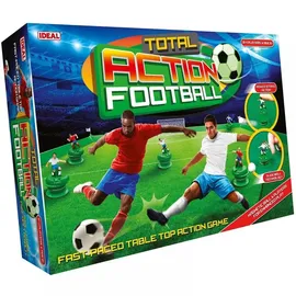 Ideal , Total Action Football: Fast paced Table top Football Action Game!, Family Games, for 2-4 Players, Ages 6+