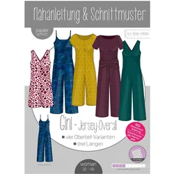 Kibadoo Papierschnittmuster Jersey-Overall Gini