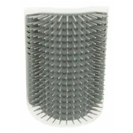 Trixie Eck-Massagebürste Katzenbürste 8 x 13 cm grau/schwarz