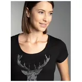 TRIGEMA T-Shirt, Glitzer-Hirsch Damen T-Shirt Shirts Sweatshirts
