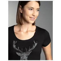 TRIGEMA T-Shirt, Glitzer-Hirsch Damen T-Shirt Shirts Sweatshirts