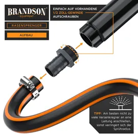 Brandson Versenkregner 10 cm schwarz