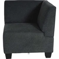 MCW Modular Sofa-System Couch-Garnitur Moncalieri 4-1-1, Stoff/Textil ~ anthrazit-grau