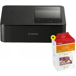 Canon SELPHY CP1500 Schwarz + RP-108 Papier 10X15, 108 Drucke