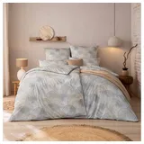 Estella Bettwäsche Estella Mako-Satin Bettwäsche 135x200 Orion grau Kreise Mandala silber, Mako-Satin, 2 teilig silberfarben