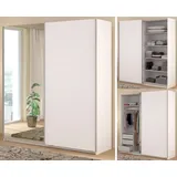 Parisot Schiebetürenschrank Swing 178 x 203 x 0 cm Weiß