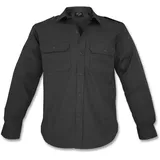 Mil-Tec Feldhemd Ripstop Schwarz XL