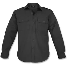 Mil-Tec Feldhemd Ripstop Schwarz XL
