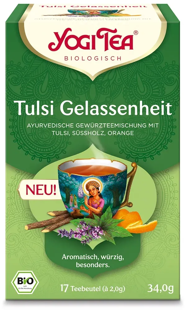 YOGI TEA Tulsi Gelassenheit Bio Filterbeutel 17X2.0 g