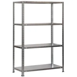 Proregal Schraubregal PANDA Mid HxBxT 150x100x30cm | 4 Fachböden | Fachlast 100 kg Verzinkt