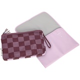 Lässig Baby Windeltasche mit Wickelunterlage für unterwegs/Casual Changing Organizer deep red/lavender