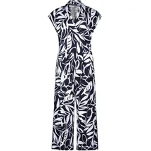 Betty Barclay Damen Jumpsuit mit Eingrifftaschen 38, Dunkelblau/Weiß - 38W