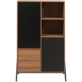 Mendler HWC-O40 Hochschrank 138 x 79 x 40 cm natur MDF/Metall